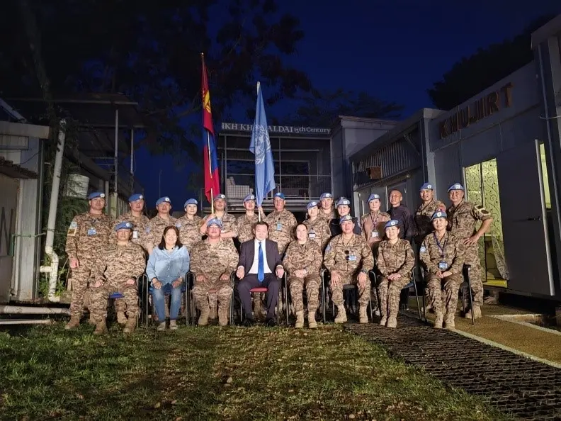 H.E. MR. N. ANKHBAYAR, PERMANENT REPRESENTATIVE OF MONGOLIA TO THE UN, VISITS THE UNITED NATIONS PEACEKEEPING MISSION IN SOUTH SUDAN, UNMISS